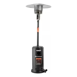 Hongo Calefactor Estufa Exterior Daewoo Patio A Gas Daczgb-a 10.320 Kcal/h negro