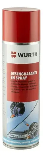 Desengrasante Würth de alta volatilidad para motor y piezas 500 ml · código 0890108700