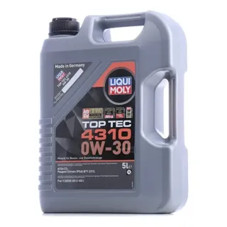 Aceite Liqui Moly Top Tec 4310 0W30 5 l Sintético · código 2362